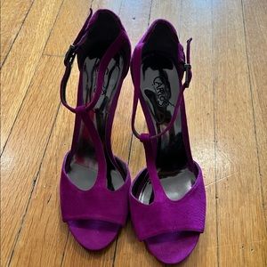 Vintage, peep toe heels